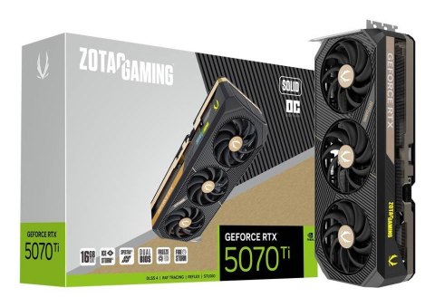 Karta graficzna ZOTAC GAMING GeForce RTX 5070 Ti 16GB SOLID OC