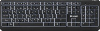 Klawiatura bezprzewodowa z podświetleniem LED, akumulator