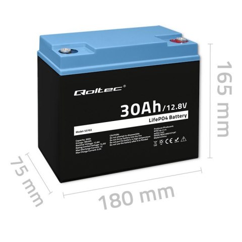 Akumulator LiFePO4 Litowo-Żelazowo-Fosforanowy | 12.8V | 30Ah | 384Wh | BMS