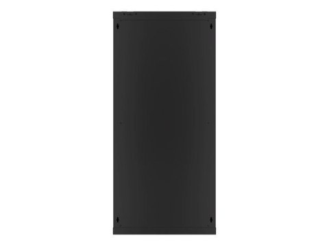 Szafa jednosekcyjna Lanberg WF01-6427-10B (27U; 1300mm / 600mm / 450 mm; wisząca; Szklane; 19''; kolor czarny)