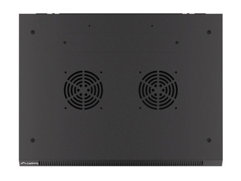 Szafa jednosekcyjna Lanberg WF01-6427-10B (27U; 1300mm / 600mm / 450 mm; wisząca; Szklane; 19''; kolor czarny)