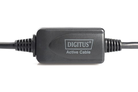 Kabel DIGITUS DA-73101 (USB M - USB F; 15m; kolor czarny) Kabel DIGITUS DA-73101 (USB M - USB F; 15m; kolor czarny)