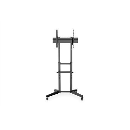 Stojak mobilny pojedynczy z półką, 1xLCD max. 70"max. 50kg Stojak mobilny pojedynczy z półką, 1xLCD max. 70"max. 50kg