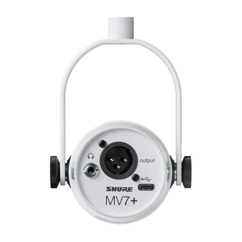 Shure MV7+-W - Mikrofon lektorski/wokalny ze złączem XLR/USB-C Biały Shure MV7+-W - Mikrofon lektorski/wokalny ze złączem XLR/USB-C Biały