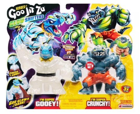 Goo Jit Zu - Glow Shifters - Tyro Vs Rockjaw Goo Jit Zu - Glow Shifters - Tyro Vs Rockjaw