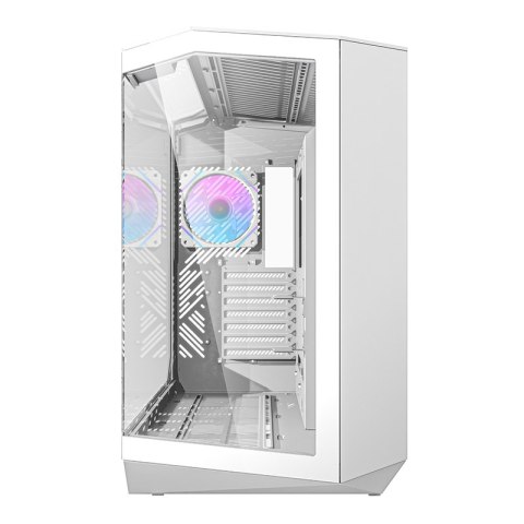 Obudowa komputerowa Darkflash DY470 (biała) + 4 wentylatory + uchwyt GPU