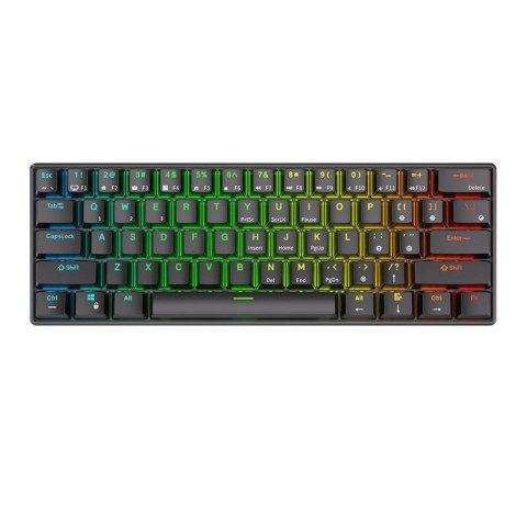 Klawiatura mechaniczna Royal Kludge RK61 RGB, brown switch (czarna) Klawiatura mechaniczna Royal Kludge RK61 RGB, brown switch (czarna)