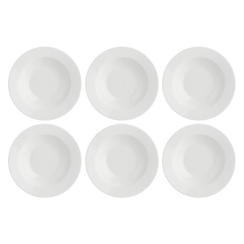 LA PORCELLANA BIANCA ESSENZIALE Zestaw 6 talerzy do zupy z rantem 23 cm LA PORCELLANA BIANCA ESSENZIALE Zestaw 6 talerzy do zupy z rantem 23 cm