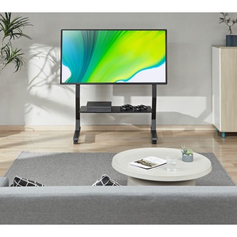 Stojak mobilny TV 45-90" do 60kg regulowany półka AV