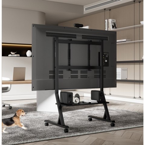 Stojak mobilny TV 45-90" do 60kg regulowany półka AV