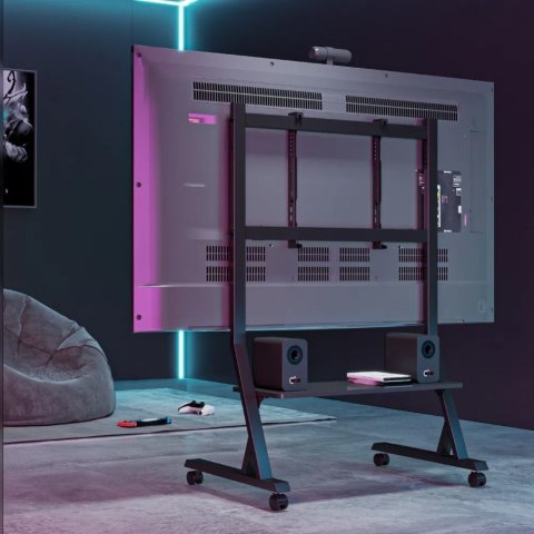 Stojak mobilny TV 45-90" do 60kg regulowany półka AV