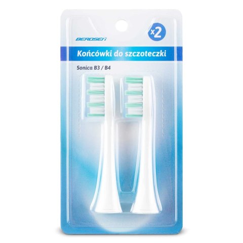 Końcówki do szczoteczki sonicznej Berdsen 2 szt Końcówki do szczoteczki sonicznej Berdsen 2 szt