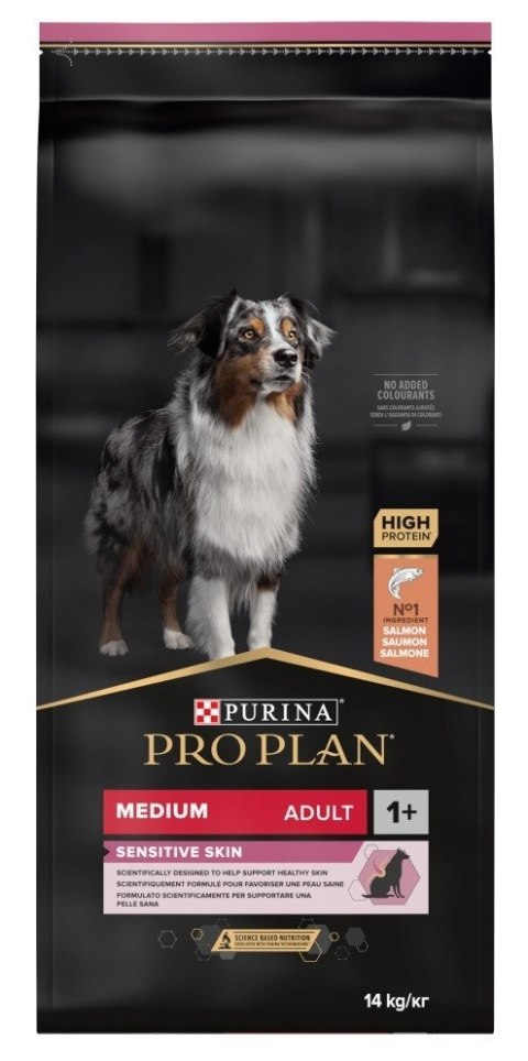 PURINA PRO PLAN Adult Medium Sensitive Skin - sucha karma dla psa - 14kg PURINA PRO PLAN Adult Medium Sensitive Skin - sucha karma dla psa - 14kg