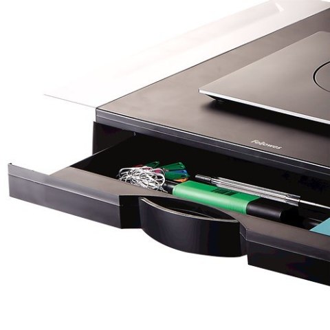 MONITOR RISER STANDARD BLACK/SILVER 8031101 FELLOWES MONITOR RISER STANDARD BLACK/SILVER 8031101 FELLOWES