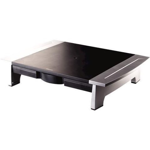 MONITOR RISER STANDARD BLACK/SILVER 8031101 FELLOWES MONITOR RISER STANDARD BLACK/SILVER 8031101 FELLOWES