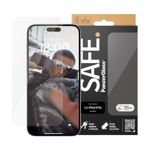 PanzerGlass SAFE. Screen Protector iPhone 2023 6.7 Ultra-Wide Fit Przezroczysta ochrona ekranu Apple 1 szt. PanzerGlass SAFE. Screen Protector iPhone 2023 6.7 Ultra-Wide Fit Przezroczysta ochrona ekranu Apple 1 szt.