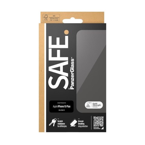 PanzerGlass SAFE. Screen Protector iPhone 2023 6.7 Ultra-Wide Fit Przezroczysta ochrona ekranu Apple 1 szt. PanzerGlass SAFE. Screen Protector iPhone 2023 6.7 Ultra-Wide Fit Przezroczysta ochrona ekranu Apple 1 szt.