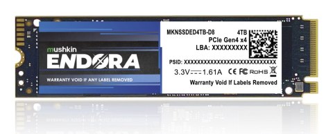 Dysk M.2 4TB Mushkin Endora NVMe PCIe4.0 x 4 Dysk M.2 4TB Mushkin Endora NVMe PCIe4.0 x 4