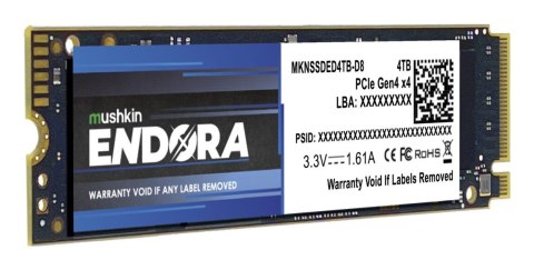 Dysk M.2 4TB Mushkin Endora NVMe PCIe4.0 x 4 Dysk M.2 4TB Mushkin Endora NVMe PCIe4.0 x 4