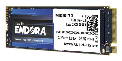 Dysk M.2 4TB Mushkin Endora NVMe PCIe4.0 x 4 Dysk M.2 4TB Mushkin Endora NVMe PCIe4.0 x 4