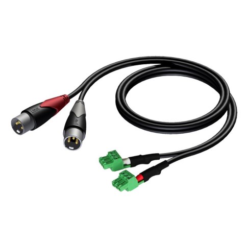 AUDAC CLA834 kabel audio 1,5 m 2 x XLR (3-pin) 2 x Terminal Czarny, Zielony, Szary AUDAC CLA834 kabel audio 1,5 m 2 x XLR (3-pin) 2 x Terminal Czarny, Zielony, Szary
