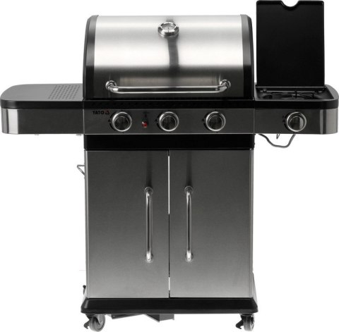 GRILL GAZOWY 3+1, STAL NIERDZEWNA 11.2KW