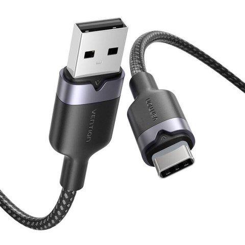 Kabel USB 2.0 A do USB-C 3A Vention CTNBH 2M (czarny) Kabel USB 2.0 A do USB-C 3A Vention CTNBH 2M (czarny)