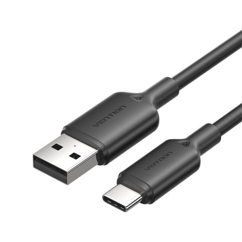 Kabel USB 2.0 A do USB-C 3A Vention CTQBF 1M (czarny) Kabel USB 2.0 A do USB-C 3A Vention CTQBF 1M (czarny)