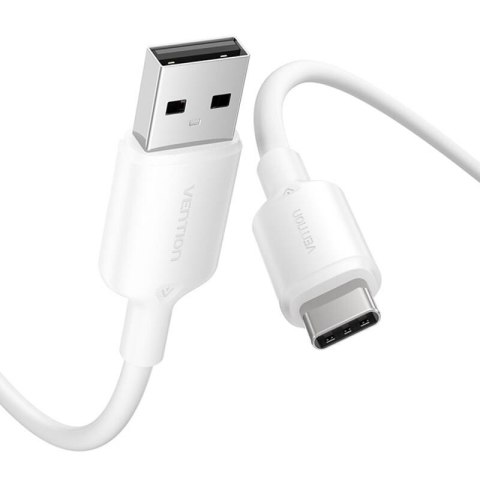 Kabel USB 2.0 A do USB-C 3A Vention CTQWF 1M (biały) Kabel USB 2.0 A do USB-C 3A Vention CTQWF 1M (biały)