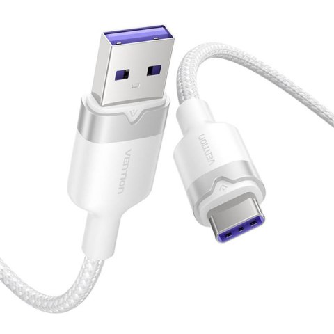 Kabel USB 2.0 A do USB-C 6A Vention CTOWH 2M (biały) Kabel USB 2.0 A do USB-C 6A Vention CTOWH 2M (biały)