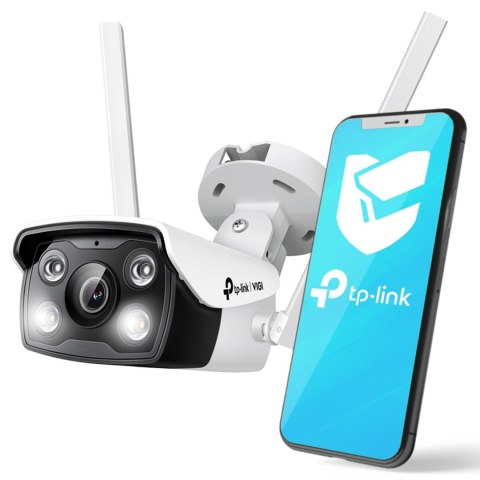 Kamera TP-LINK VIGI C340-W(4mm) Zewnętrzna, w pełni kolorowa kamera sieciowa VIGI typu Bullet, 4MP Kamera TP-LINK VIGI C340-W(4mm) Zewnętrzna, w pełni kolorowa kamera sieciowa VIGI typu Bullet, 4MP