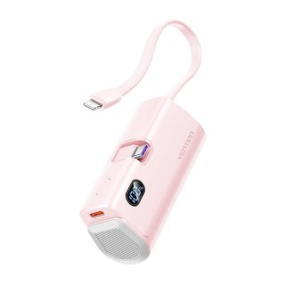 Powerbank Vention wyświetlacz LED 4800mAh 22.5W FHQP0 (różowy)