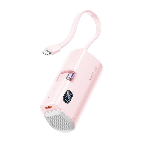 Powerbank Vention wyświetlacz LED 4800mAh 22.5W FHQP0 (różowy) Powerbank Vention wyświetlacz LED 4800mAh 22.5W FHQP0 (różowy)
