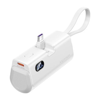 Powerbank Vention wyświetlacz LED 4800mAh 22.5W FHQW0 (biały)