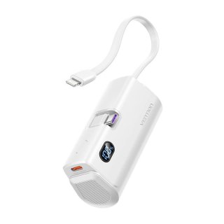Powerbank Vention wyświetlacz LED 4800mAh 22.5W FHQW0 (biały)