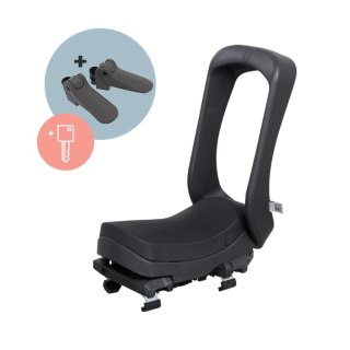 URBAN IKI Siedzenie junior na bagażnik BLACK/BLACK SET key lock