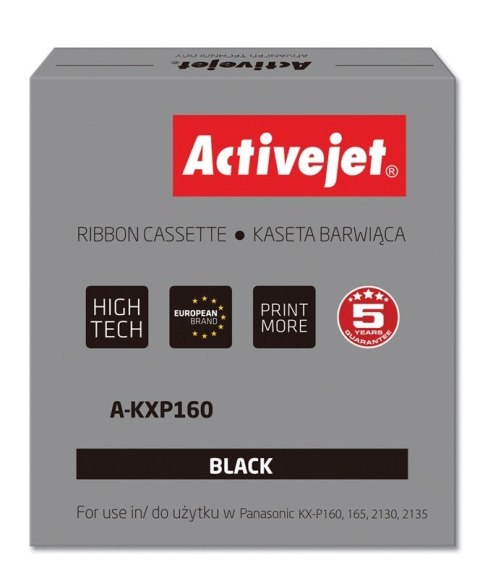 Activejet A-KXP160 Taśma barwiąca (zamiennik Panasonic KXP160; Supreme; czarny) Activejet A-KXP160 Taśma barwiąca (zamiennik Panasonic KXP160; Supreme; czarny)