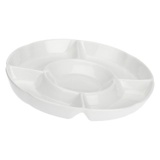LA PORCELLANA BIANCA CONVIVIO Okrągła taca do przekąsek 25.5 cm