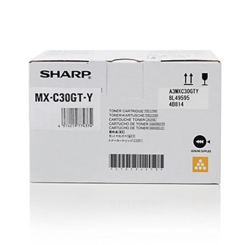 Sharp MXC30GTY kaseta z tonerem 1 szt. Oryginalny Żółty Sharp MXC30GTY kaseta z tonerem 1 szt. Oryginalny Żółty