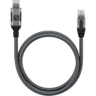Kabel sieciowy USB-A na Gigabit Ethernet RJ45 1m