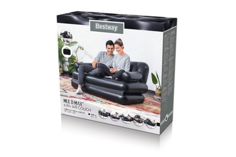 Bestway 75054 sofa nadmuchiwana Czarny Winyl