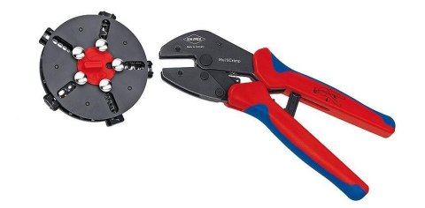 Knipex 97 33 02 zaciskarka kablowa Narzędzie do zaciskania Niebieski, Czerwony Knipex 97 33 02 zaciskarka kablowa Narzędzie do zaciskania Niebieski, Czerwony