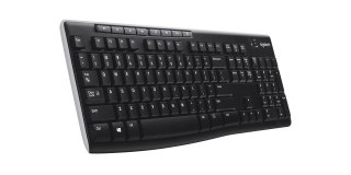 Logitech Wireless Keyboard K270 klawiatura RF Wireless QWERTZ Niemiecki Czarny