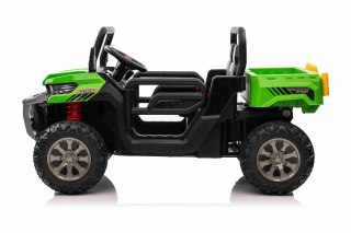 Auto Pick-Up Speed 900 dla dzieci Zielony + Napęd 4x4 + Ruchomy kiper + Bagażnik + Pilot + Łopatka + Audio LED