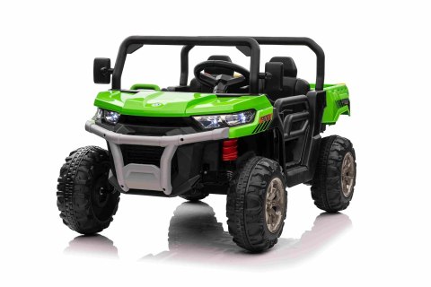 Auto Pick-Up Speed 900 dla dzieci Zielony + Napęd 4x4 + Ruchomy kiper + Bagażnik + Pilot + Łopatka + Audio LED