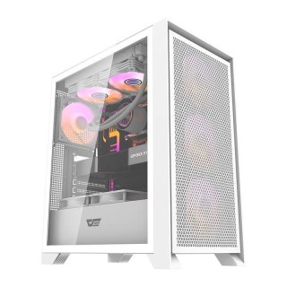Obudowa komputerowa Darkflash DRX70 MESH (biała) + 4 wentylatory RGB