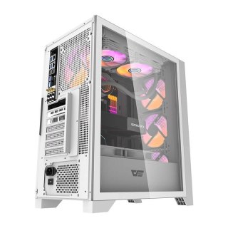Obudowa komputerowa Darkflash DRX70 MESH (biała) + 4 wentylatory RGB