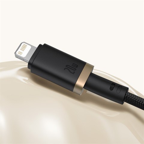 Kabel Baseus Dura Typ C 20W 2m (czarno-złoty)