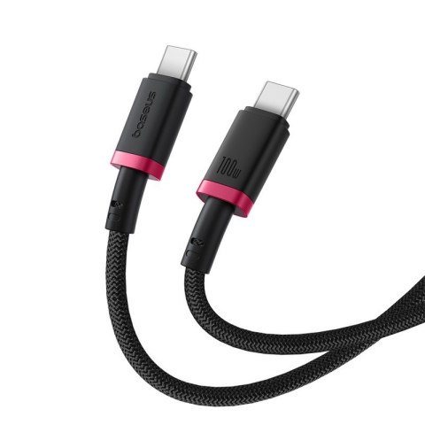 Kabel Baseus Dura Typ C-Typ C 100W 2m (czerwono-czarny)