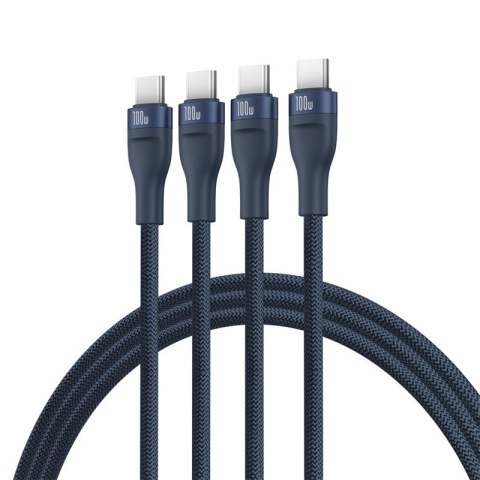 Kabel Baseus Flash Series 3 100W 1,5m (niebieski)